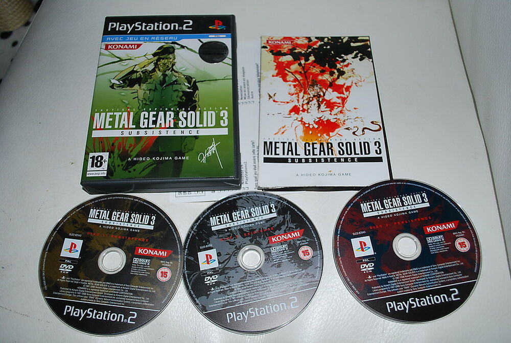Metal Gear Solid 3 Subsistence Ps2
